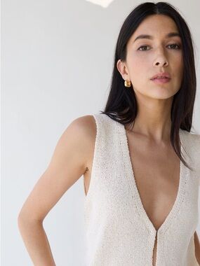 Open Front Knit Tank from OAK + FORT.
